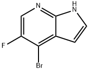 1H-Pyrrolo[2,3-b]pyridine, 4-broMo-5-fluoro- Struktur