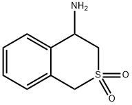 3,4-dihydro-1H-S,S-Di-oxo-isothiochromen-4-amine hydrochloride Struktur