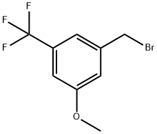 1-(Bromomethyl)-3-methoxy-5-(trifluoromethyl)benzene, 3-(Bromomethyl)-5-(trifluoromethyl)phenyl methyl ether Struktur