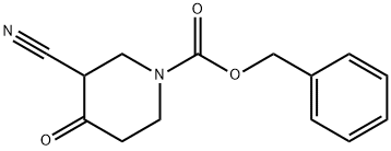 BENZYL3-CYANO-4-OXOPIPERIDINE-1-CARBOXYLATE
 Struktur