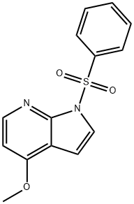 1H-Pyrrolo[2,3-b]pyridine, 4-methoxy-1-(phenylsulfonyl)- Struktur