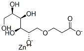 d-Glucitol, 2-carboxyethyl ether, zinc salts Struktur