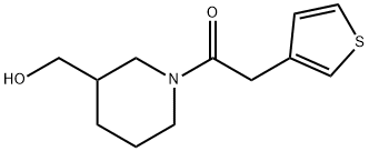 1-(3-HydroxyMethyl-piperidin-1-yl)-2-thiophen-3-yl-ethanone, 98+% C12H17NO2S, MW: 239.34 Struktur