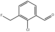 2-CHLORO-3-FLUOROMETHYLBENZALDEHYDE Struktur