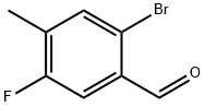 2-BROMO-5-FLUORO-4-METHYL BENZALDEHYDE Struktur