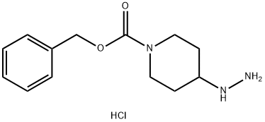 BENZYL 4-HYDRAZINYLPIPERIDINE-1-CARBOXYLATE DIHYDROCHLORIDE Struktur