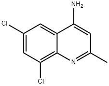 4-AMINO-6,8-DICHLORO-2-METHYLQUINOLINE Struktur