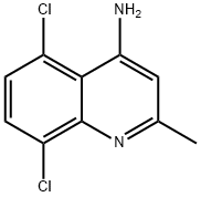 4-AMINO-5,8-DICHLORO-2-METHYLQUINOLINE Struktur