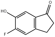 5-Fluoro-6-hydroxyindan-1-one Struktur