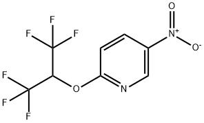 5-nitro-2-(2,2,2-trifluoro-1-trifluoromethylethoxy)pyridine Struktur