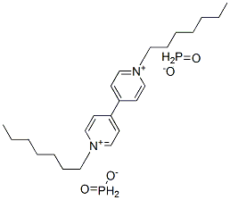 1,1'-diheptyl-4,4'-bipyridinium diphosphinate Struktur