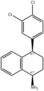 Cis-(+/-)-4-(3,4-Dichlorophenyl)-1,2,3,4-Tetrahydro-1-Naphthalenamine Struktur