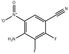 4-aMino-2,3-difluoro-5-nitrobenzonitrile Struktur