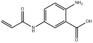 Benzoic acid, 5-acrylamido-2-amino- (7CI) Struktur