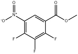 Methyl 2,3,4-trifluoro-5-nitrobenzoate Struktur