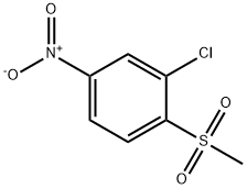 3-Chloro-4-(methylsulfonyl)nitrobenzene Struktur