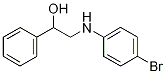 2-(4-Bromoanilino)-1-phenyl-1-ethanol Struktur