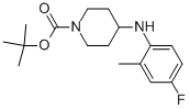 1-BOC-4-[(4-FLUORO-2-METHYLPHENYL)AMINO]-PIPERIDINE Struktur