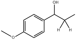 rac-1-(4’-Methoxyphenyl)propanol-d2 Struktur