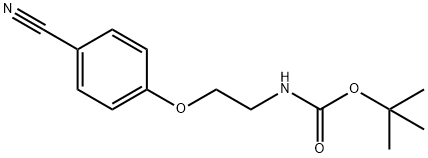 4-(Boc-aMinoethyloxy)benzonitrile Struktur