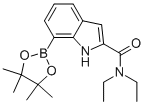 N,N-DIETHYL-7-(4,4,5,5-TETRAMETHYL-1,3,2-DIOXABOROLAN-2-YL)-1H-INDOLE-2-CARBOXAMIDE Struktur