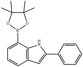 2-PHENYL-7-(4,4,5,5-TETRAMETHYL-1,3,2-DIOXABOROLAN-2-YL)-1H-INDOLE Struktur