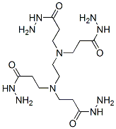 N,N,N',N'-tetrakis(3-hydrazino-3-oxopropyl)ethylenediamine Struktur