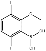 3,6-DIFLUORO-2-METHOXYPHENYLBORONIC ACID Struktur