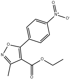 4-Isoxazolecarboxylicacid,3-methyl-5-(p-nitrophenyl)-,ethylester(7CI) Struktur