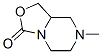 3H-Oxazolo[3,4-a]pyrazin-3-one,hexahydro-7-methyl-(7CI) Struktur