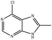 6-CHLORO-8-METHYL-PURINE Struktur