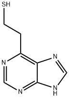 9H-Purine-6-ethanethiol Struktur