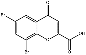 6,8-DIBROMOCHROMONE-2-CARBOXYLIC ACID Struktur