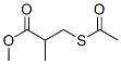 3-Acetylthio-2-methyl propionic acid methyl ester Struktur