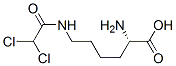 N(epsilon)-(dichloroacetyl)lysine Struktur