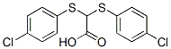 2,2-bis[(4-chlorophenyl)sulfanyl]acetic acid Struktur