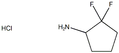 2,2-Difluorocyclopentan-1-Amine Hydrochloride Struktur