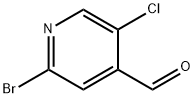 2-Bromo-5-chloropyridine-4-carboxaldehyde Struktur