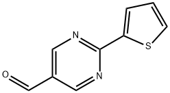 2-Thien-2-ylpyrimidine-5-carboxaldehyde 97% Struktur