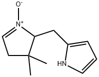 1H-Pyrrole,  2-[(3,4-dihydro-3,3-dimethyl-1-oxido-2H-pyrrol-2-yl)methyl]- Struktur