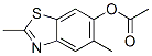 6-Benzothiazolol,2,5-dimethyl-,acetate(7CI) Struktur