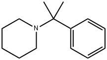 2-Phenyl-2-(1-piperidinyl)propane Struktur