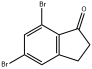 5,7-二溴-1-茚酮 結(jié)構(gòu)式