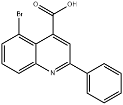 5-BROMO-2-PHENYLQUINOLINE-4-CARBOXYLIC ACID Struktur