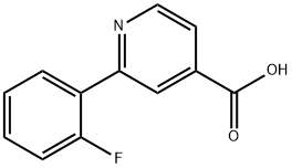 2-(2-Fluorophenyl)-isonicotinic acid Struktur