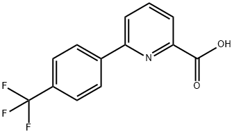 6-(4-Trifluoromethylphenyl)-picolinic acid Struktur