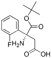 Boc-(R)-3-Amino-3-(2-fluoro-phenyl)-propionic acid Struktur