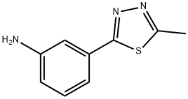 3-(5-METHYL-1,3,4-THIADIAZOL-2-YL)ANILINE Struktur