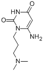 2,4(1H,3H)-PYRIMIDINEDIONE, 6-AMINO-1-[3-(DIMETHYLAMINO)PROPYL]- Struktur