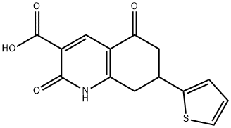 2,5-DIOXO-7-THIOPHEN-2-YL-1,2,5,6,7,8-HEXAHYDRO-QUINOLINE-3-CARBOXYLIC ACID Struktur